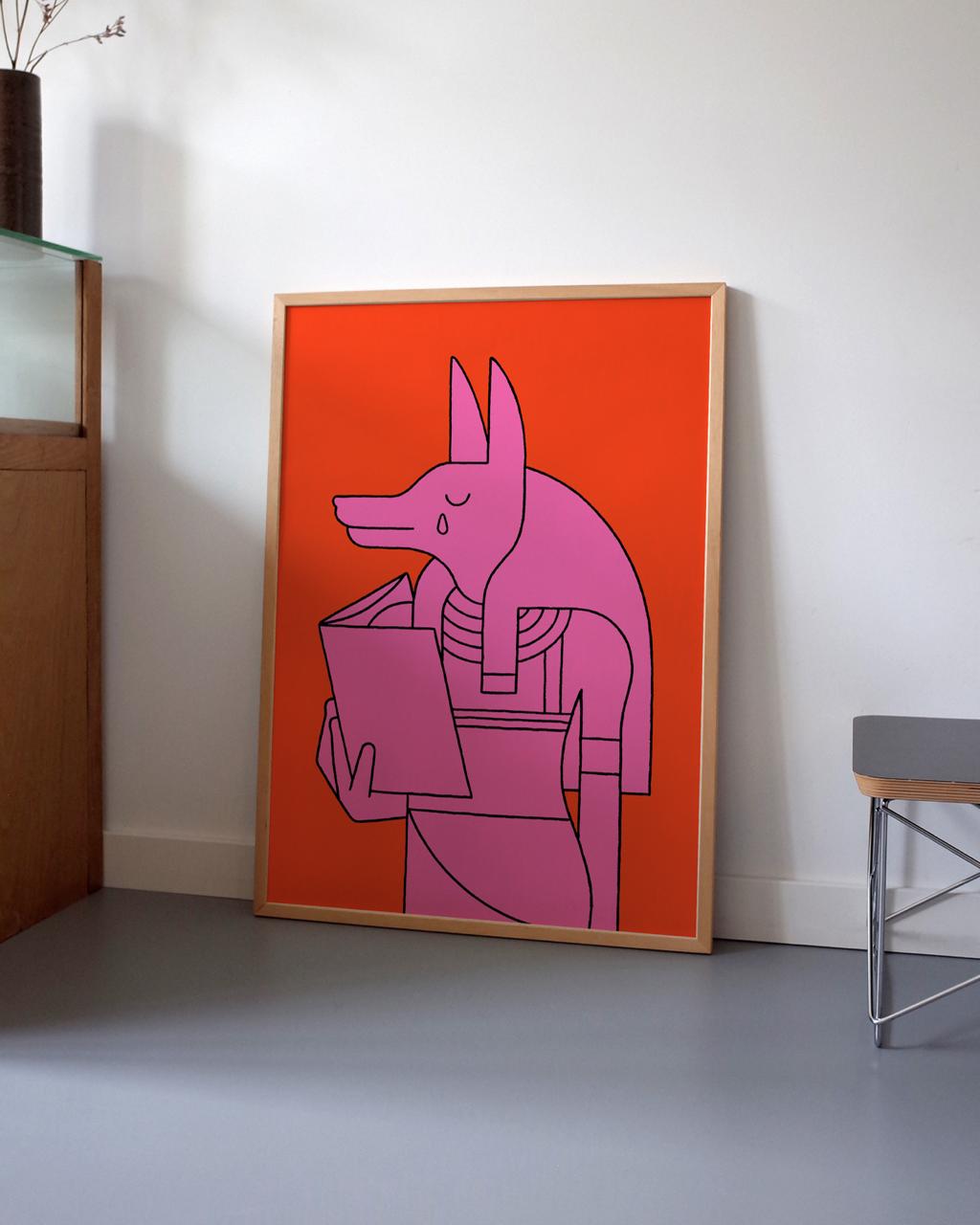 Zeefdruk Anubis