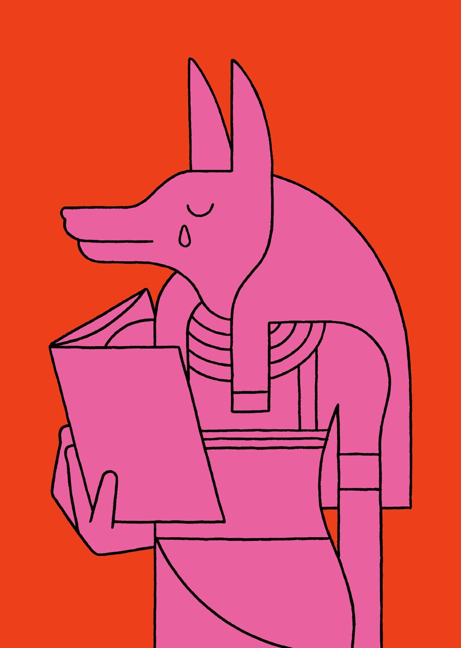 Zeefdruk Anubis